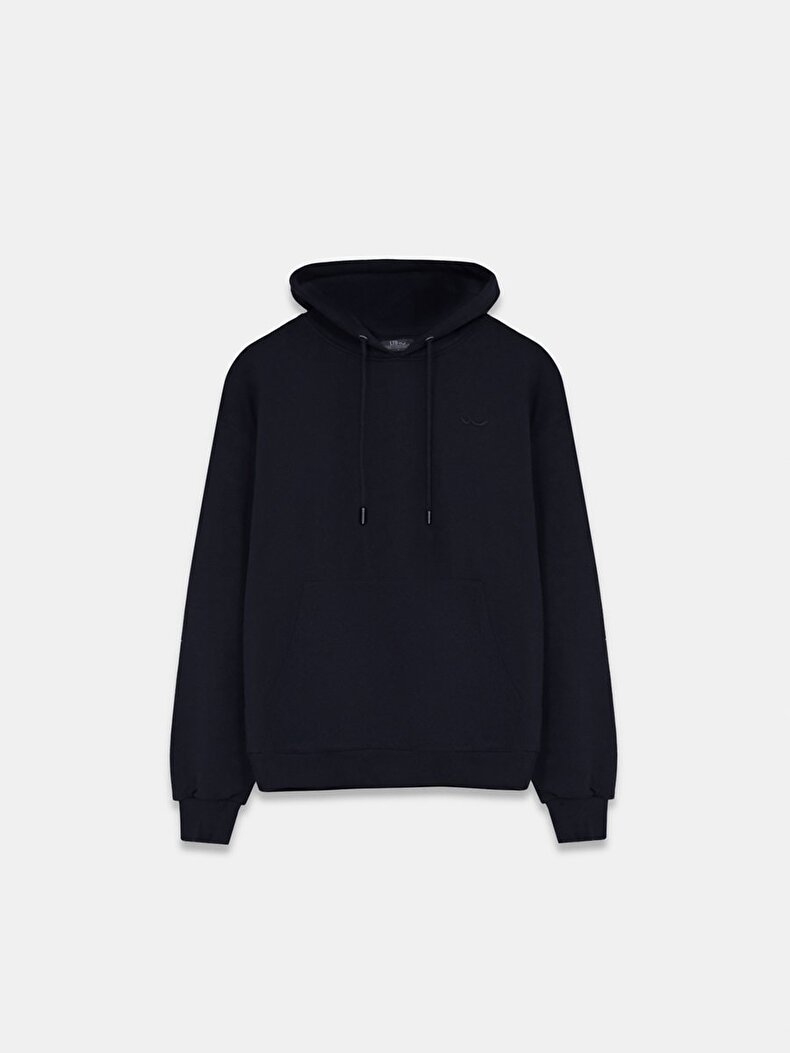 Straight With Hood Black Sweatshirt