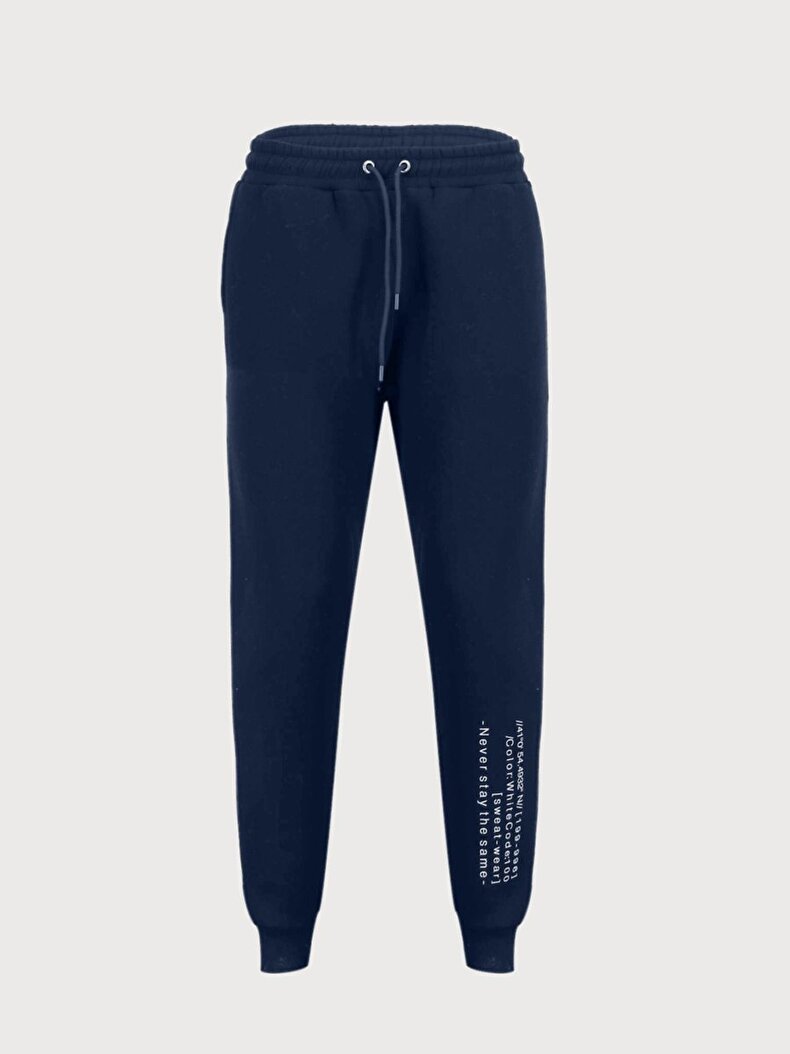 Baskılı Jogger Lacivert Eşofman