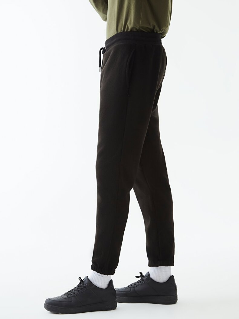 Düz Jogger Siyah Eşofman