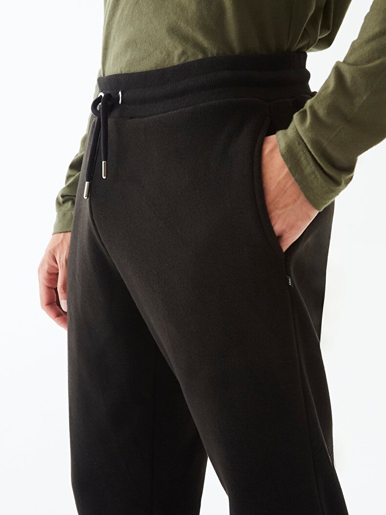 Düz Jogger Siyah Eşofman