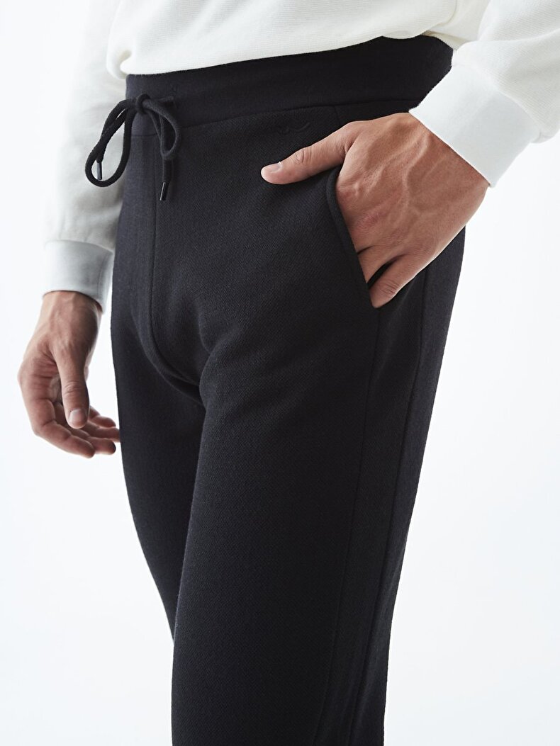 Düz Jogger Siyah Eşofman