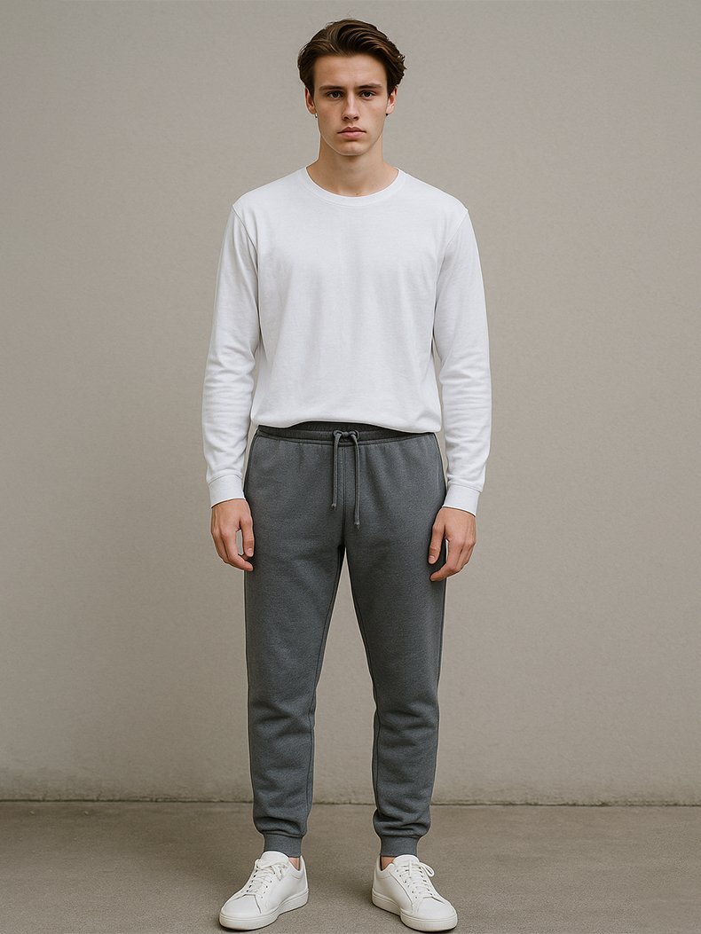 Basic Elastic Anthracite Tracksuit