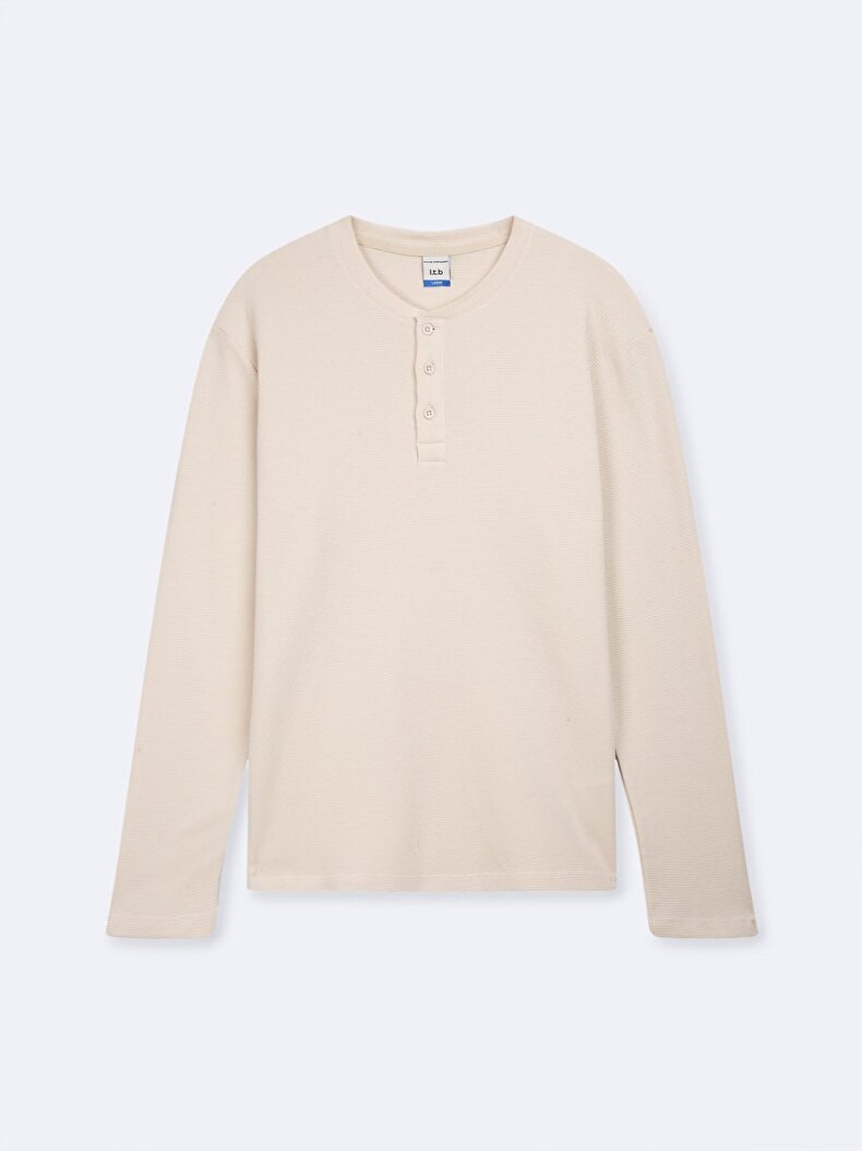 Krem Sweatshırt Krem Sweatshırt