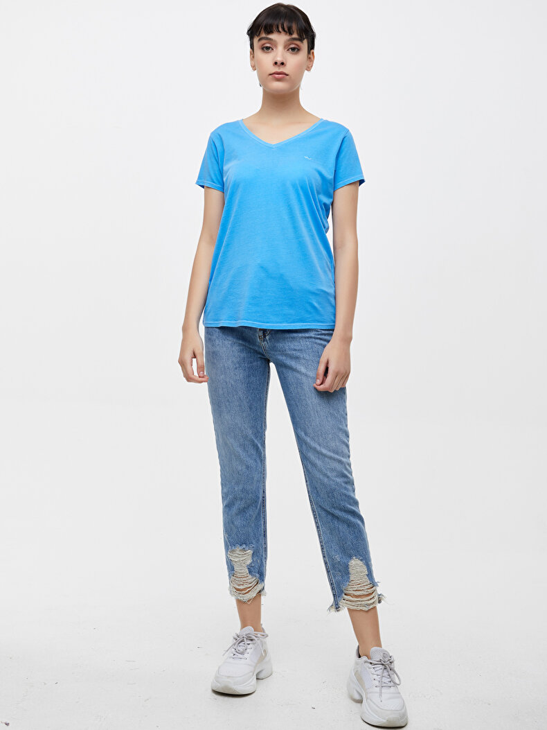 Blauw T-shi̇rt