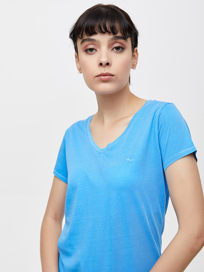 Blauw T-shi̇rt