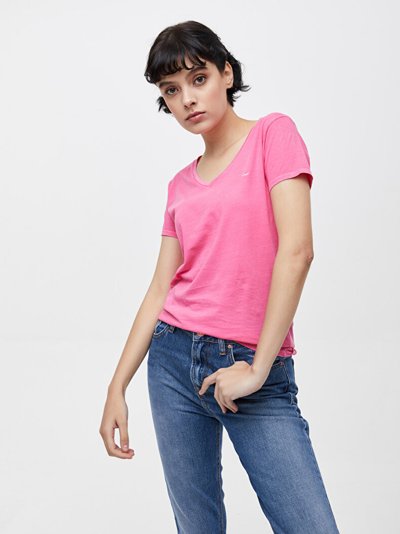 Roze T-shi̇rt