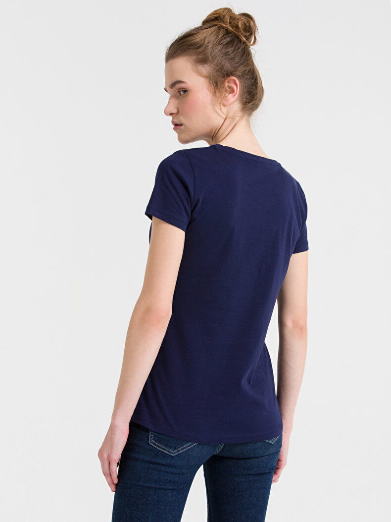 Dunkelblau T-shirt