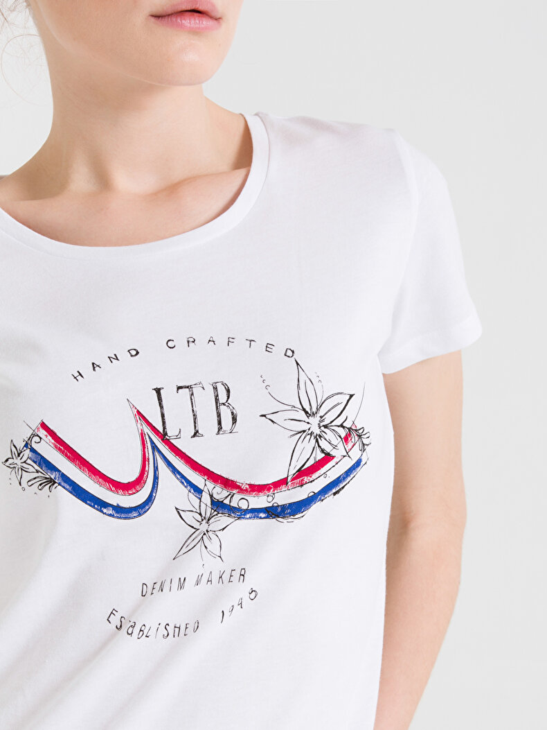 Ltb Logo Crew Neck White
