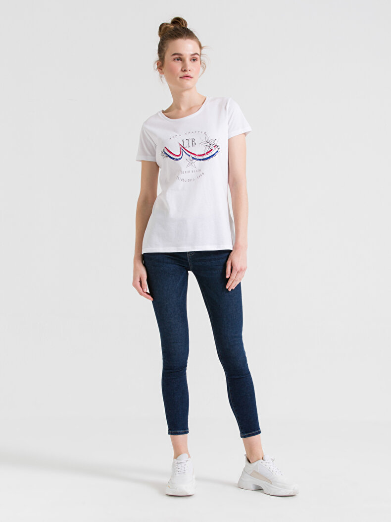 Ltb Logo Crew Neck White