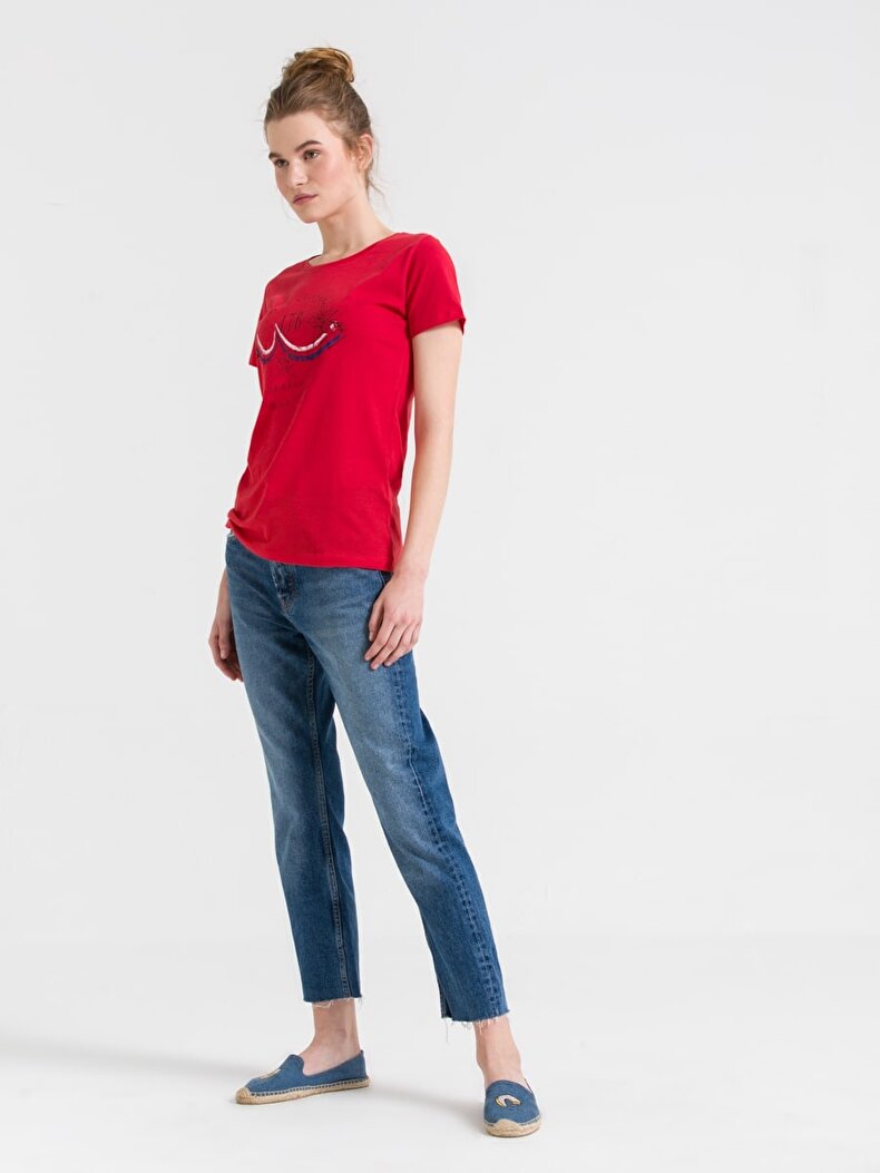 Ltb Logo Crew Neck Red