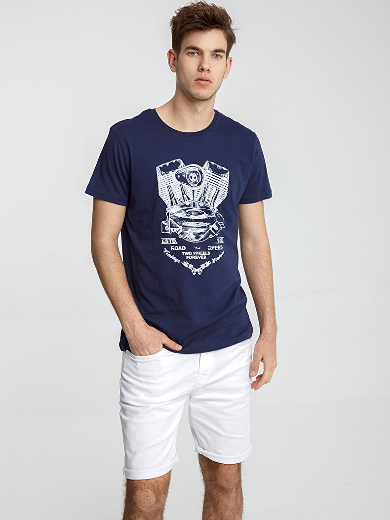 Dunkelblau T-shirt