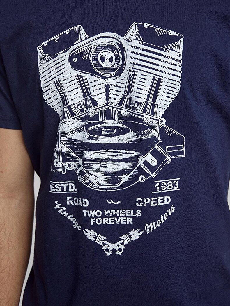 Dunkelblau T-shirt