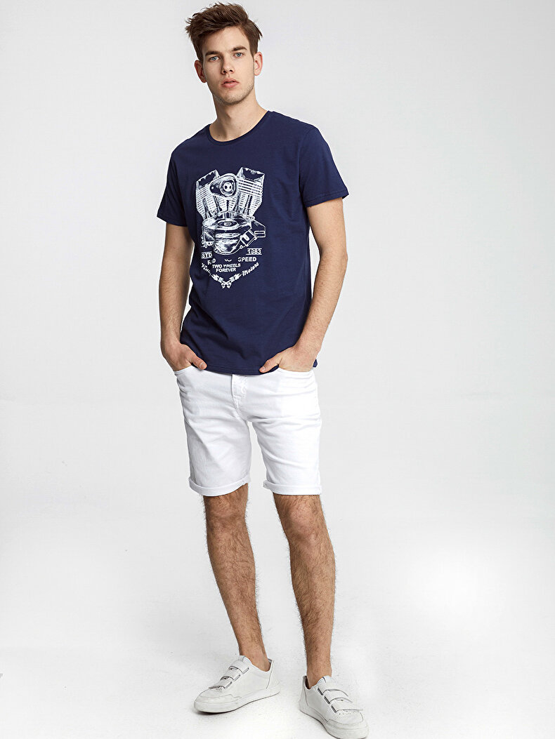 Dunkelblau T-shirt