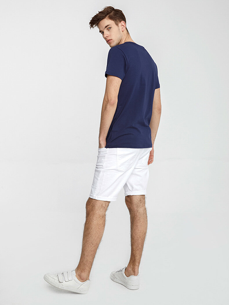 Dunkelblau T-shirt