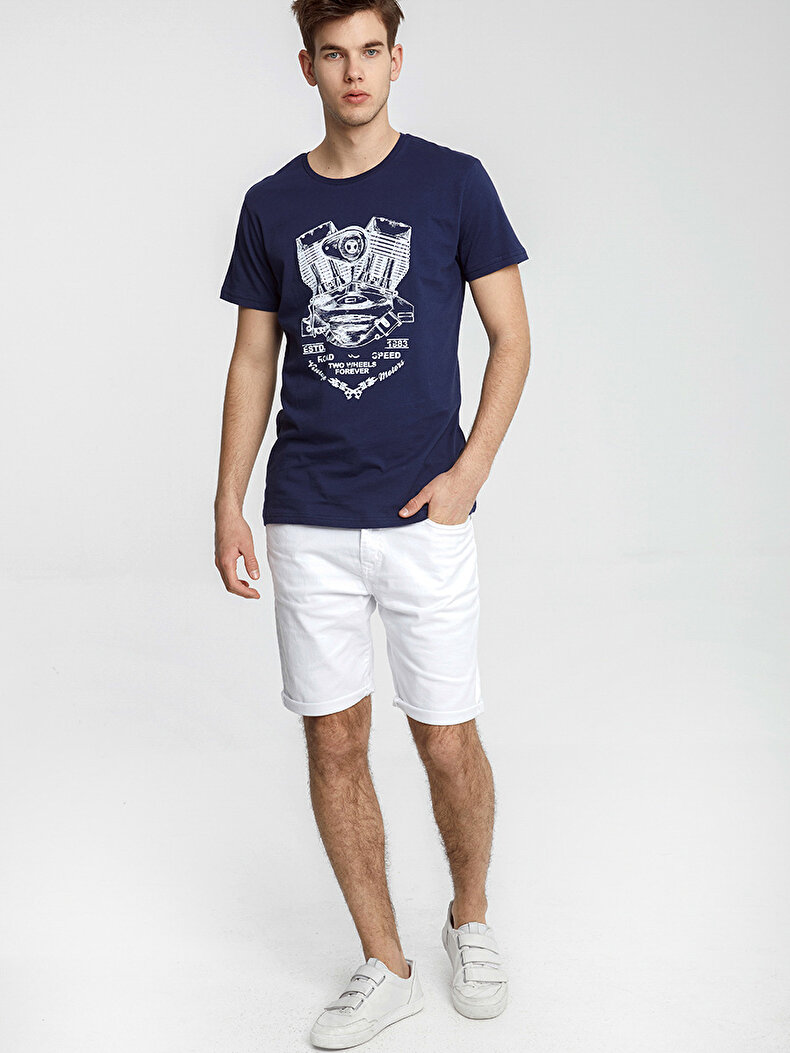 Dunkelblau T-shirt
