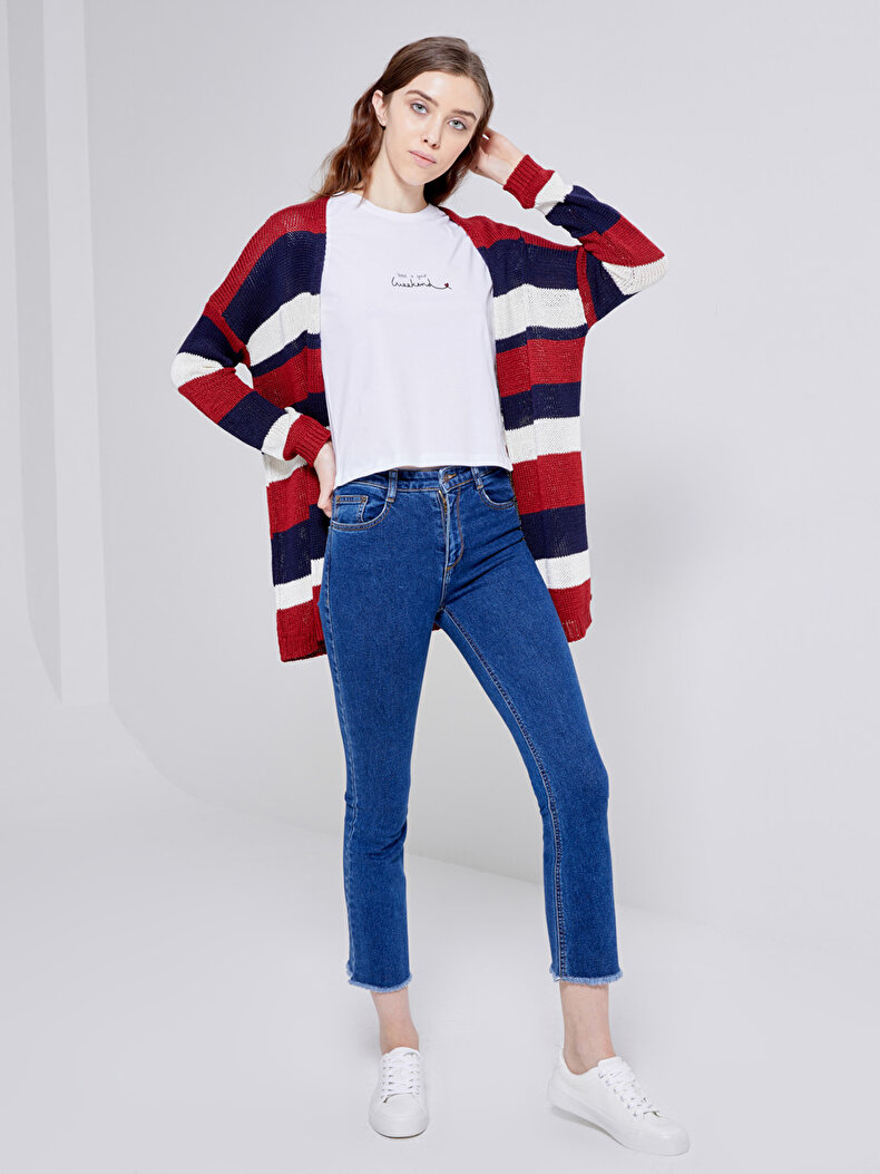 Donkerblauw Cardi̇gan
