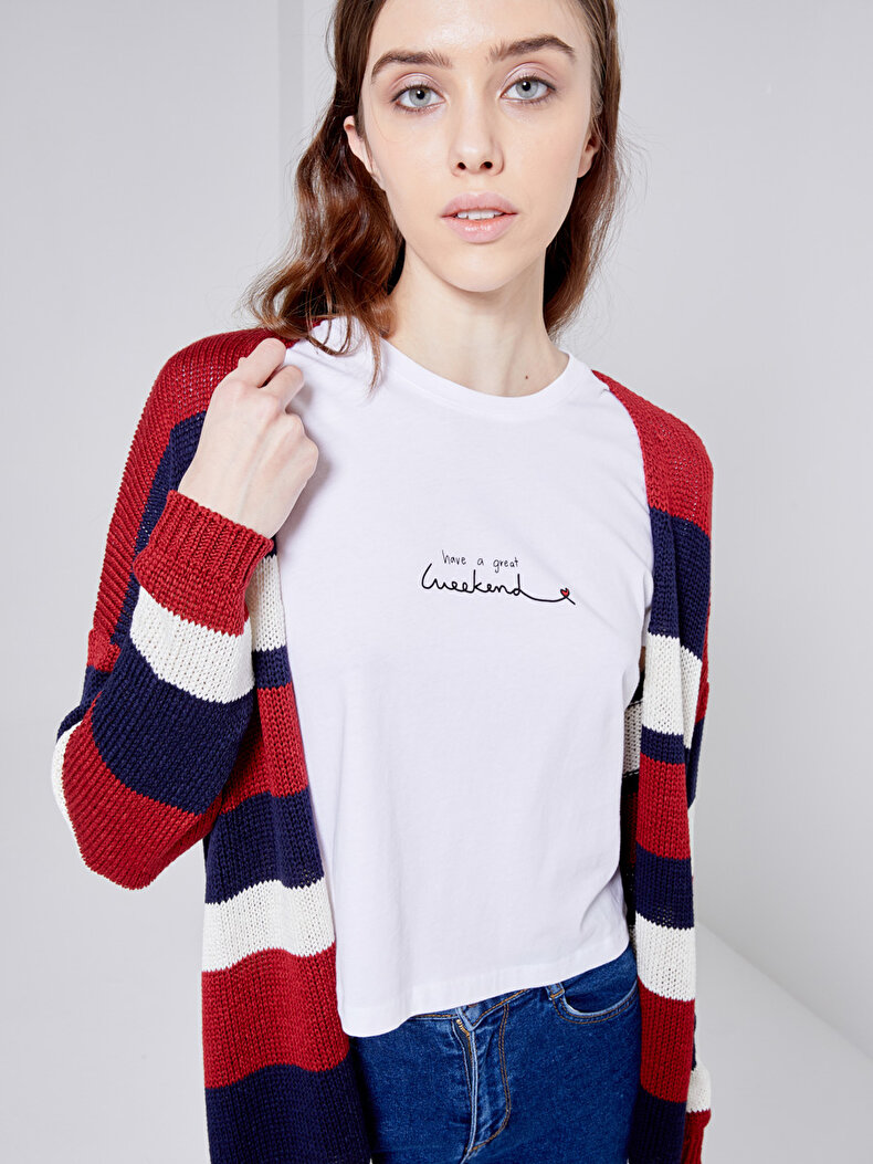 Donkerblauw Cardi̇gan