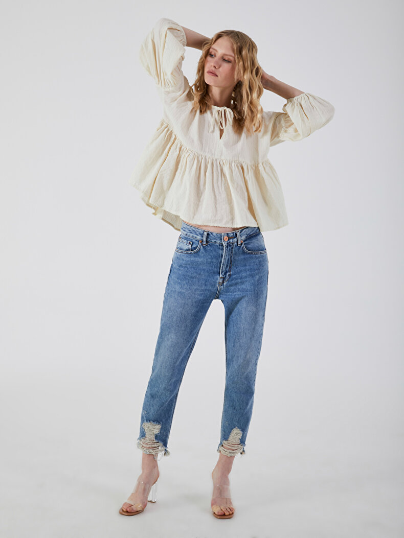 Gelb Bluse