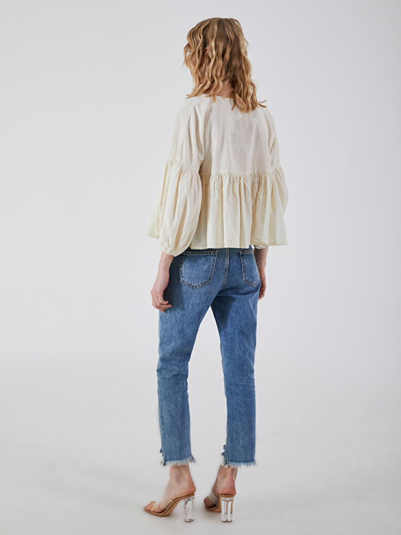 Gelb Bluse
