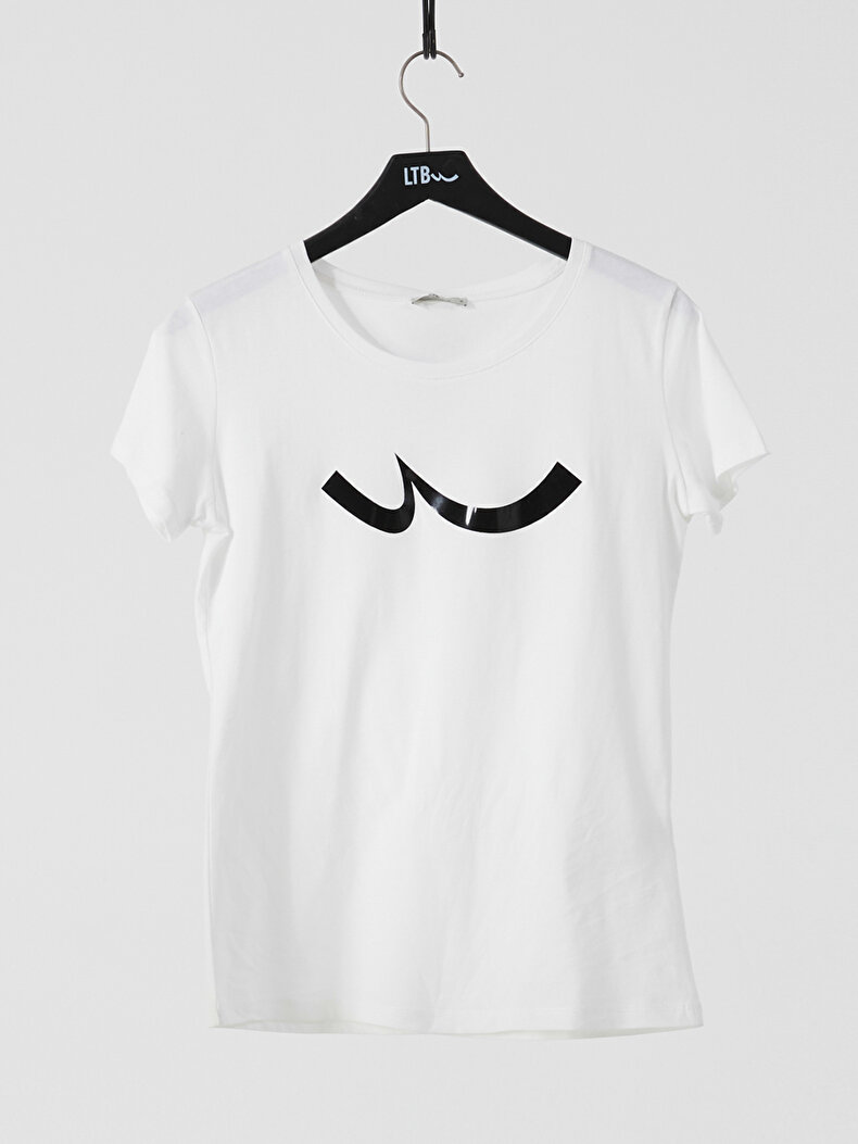Shiny Ltb Logo White T-shirt