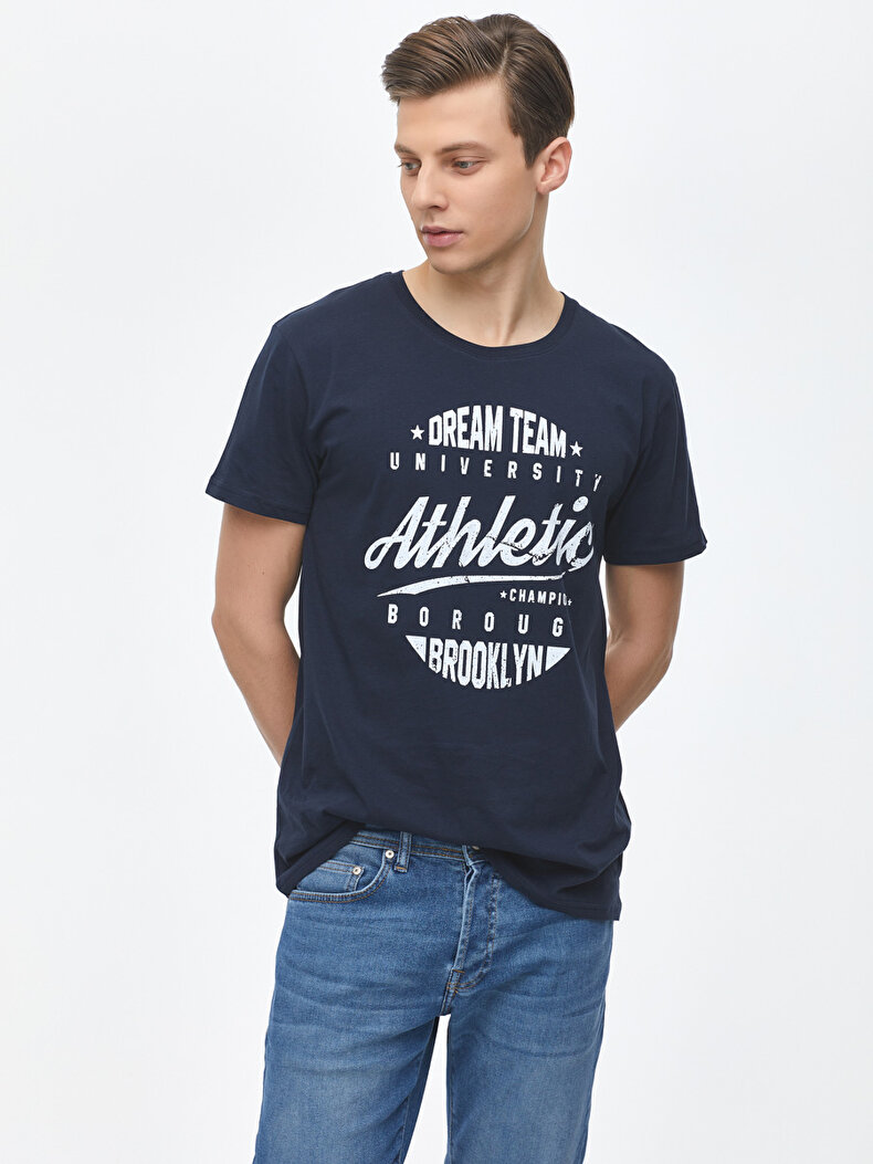 Dunkelblau T-shirt