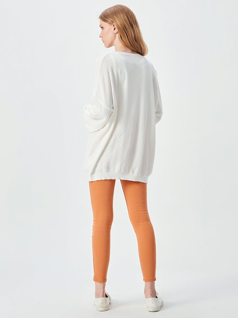 Wide Collar Oversized White
