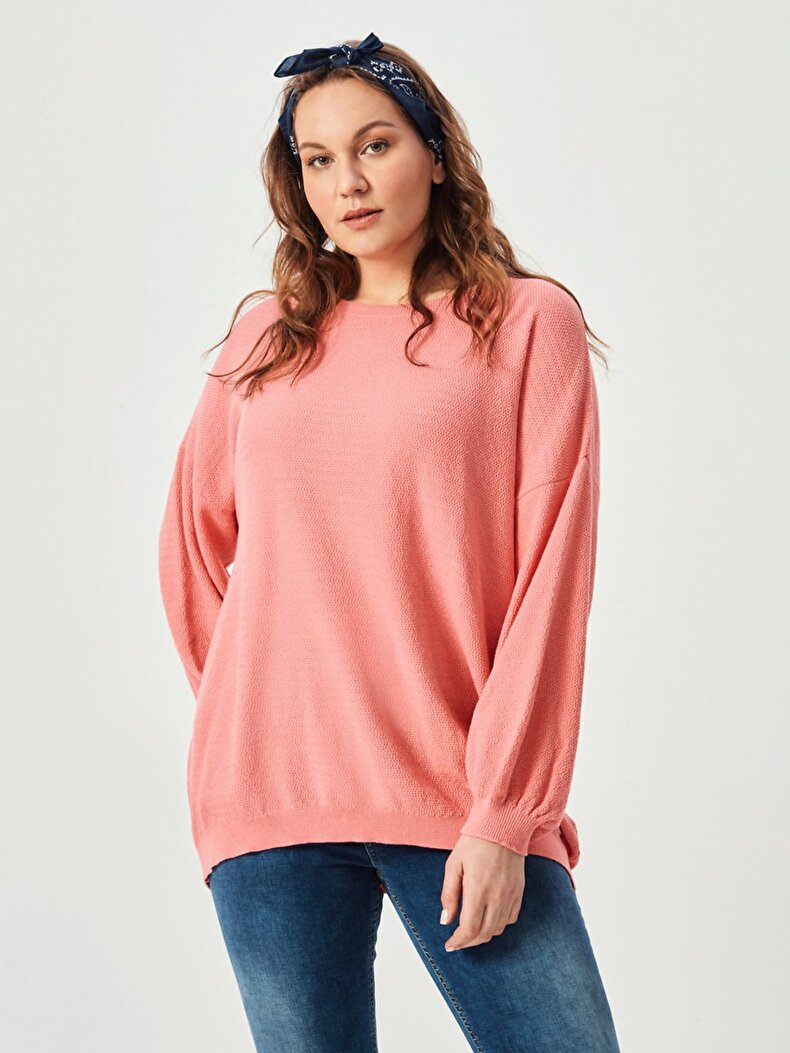 Wide Collar Oversized Pink