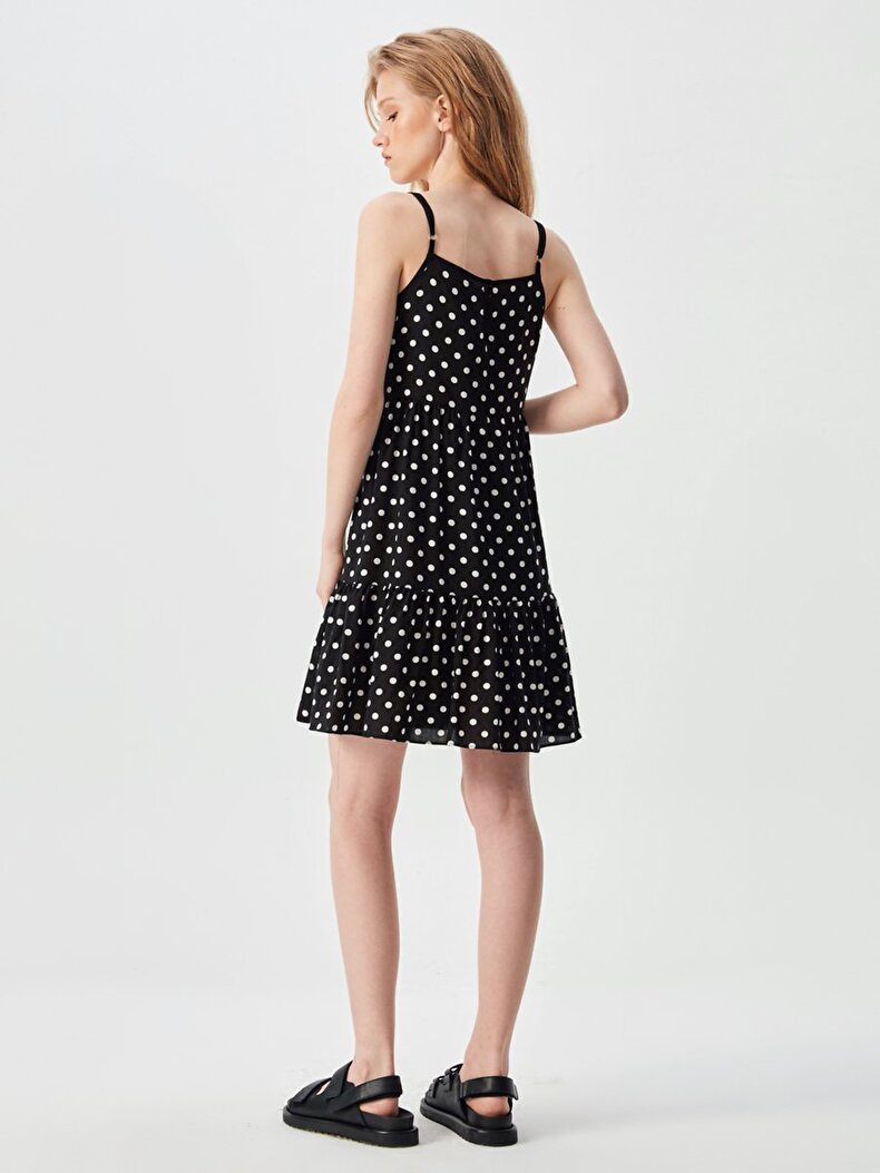 Dots Spaghetti Strap Klei̇d