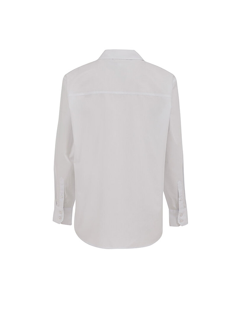 Classic Collar With Pockets Weiss Hemd
