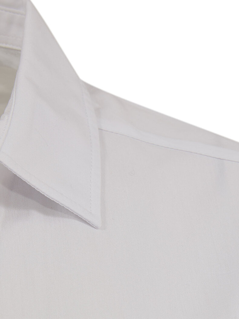 Classic Collar With Pockets Weiss Hemd