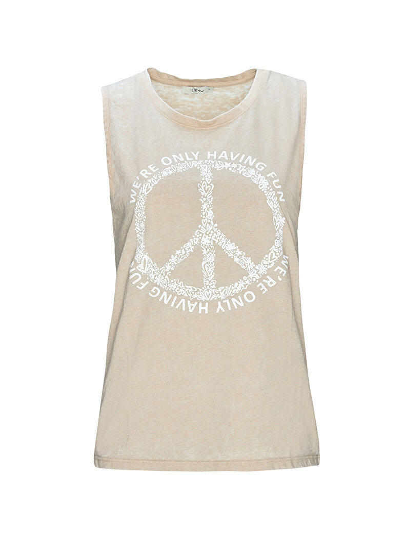 Sleeveless Braun Unterhemd