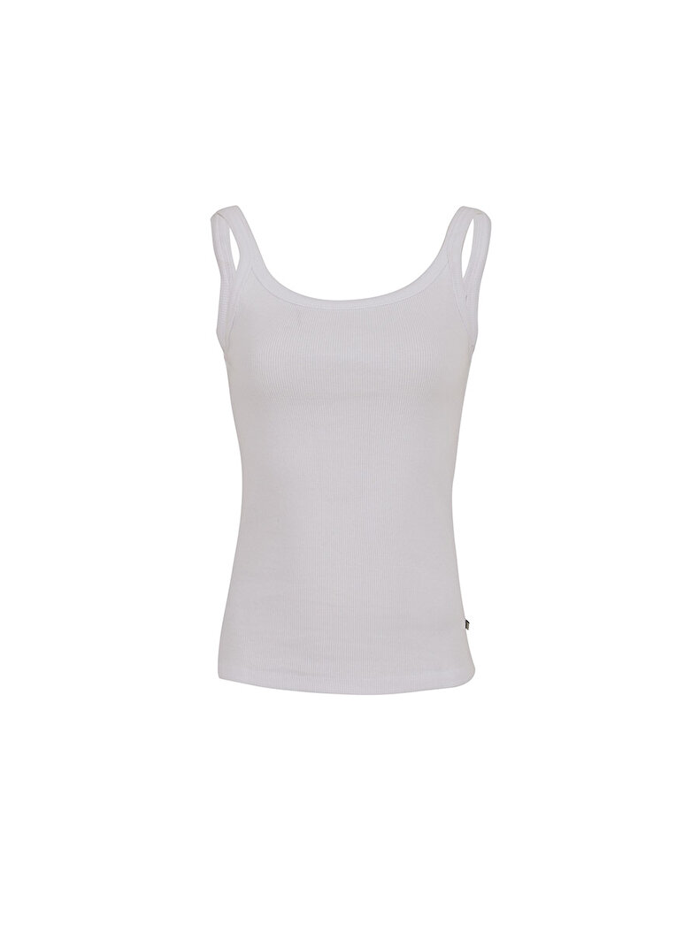 Spaghetti Strap U-neck Weiss Unterhemd Spaghetti Strap U-neck Weiss Unterhemd