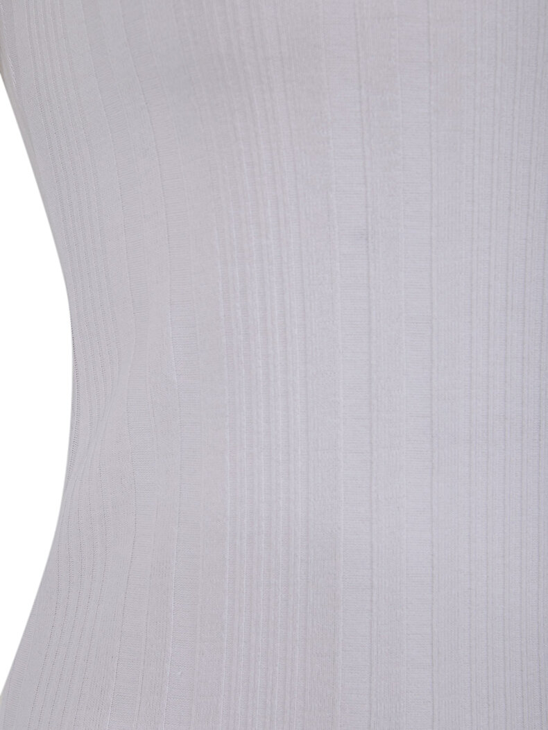 Asymmetric Weiss Unterhemd