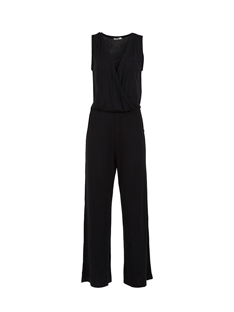 V-neck Schwarz Overall
