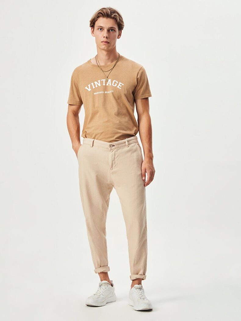 Crew Neck Brown