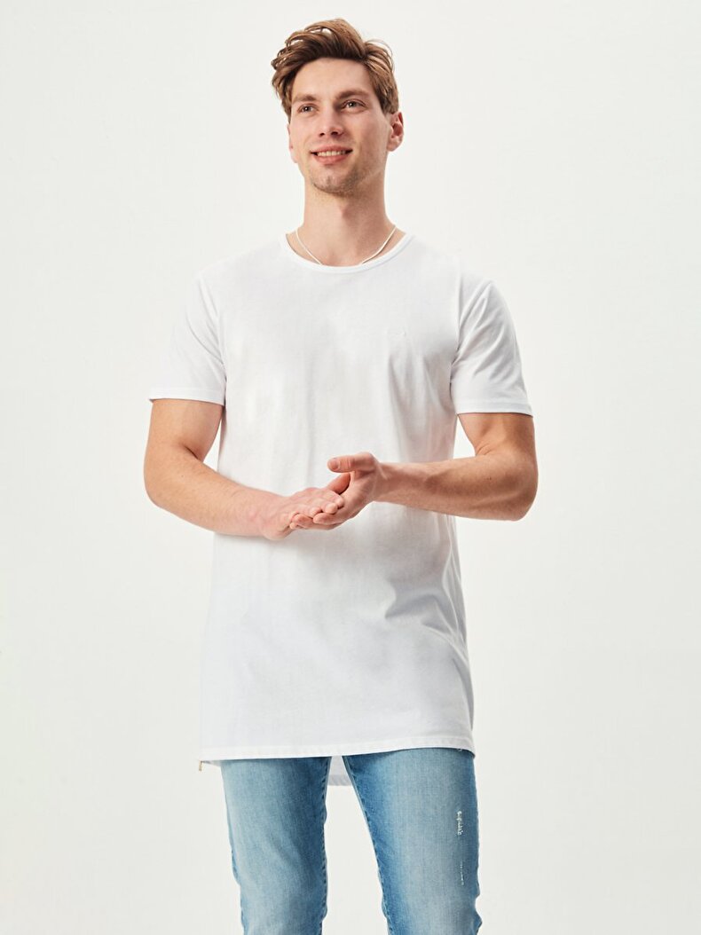 Oversized Weiss T-shirt