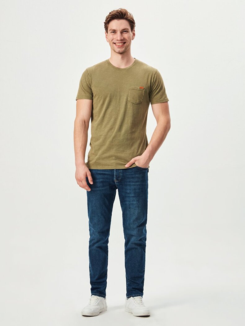 With Pockets Short Sleeve Grün T-shirt