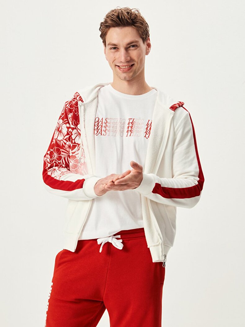 Flower Print Sweatshirt