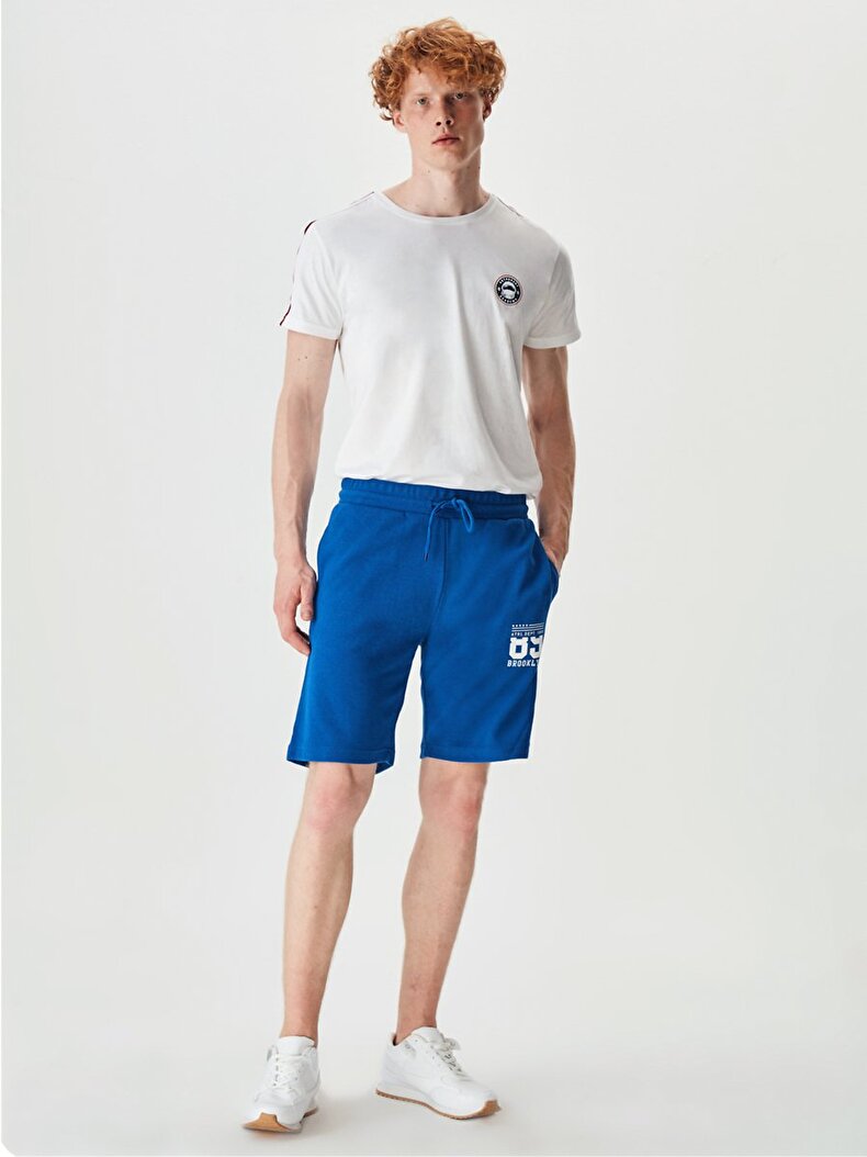 With Pockets Blue Shorts