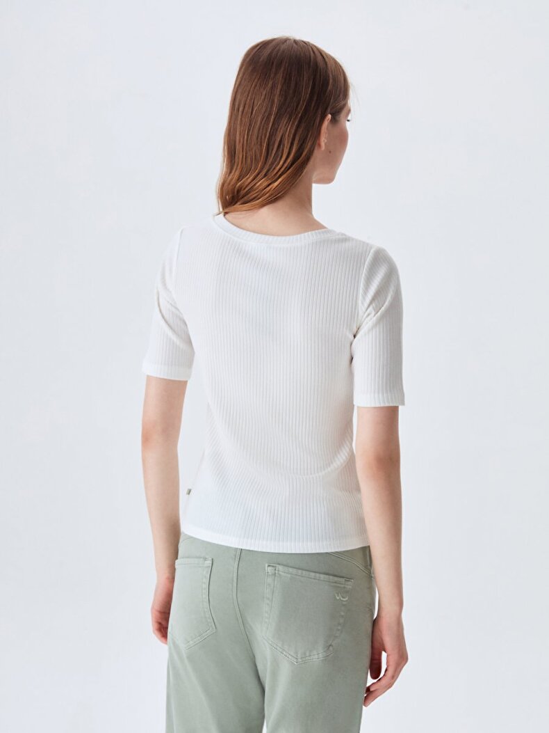 Off-shoulder White