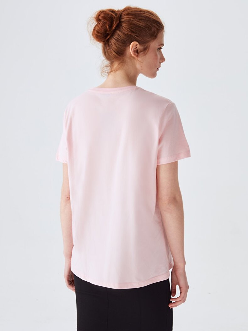 Graphic Print Pink T-shirt