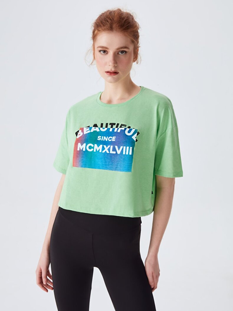 With Print Green T-shirt