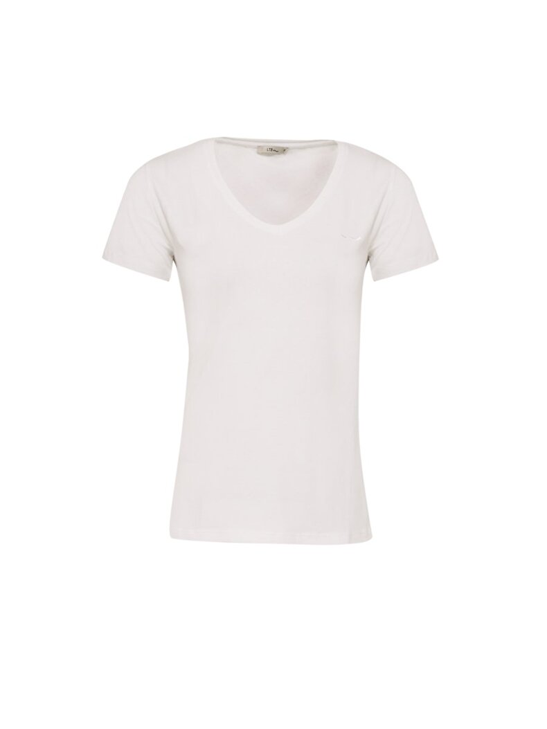 V-neck White T-shirt