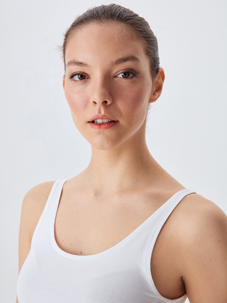 Spaghetti Strap Weiss Unterhemd