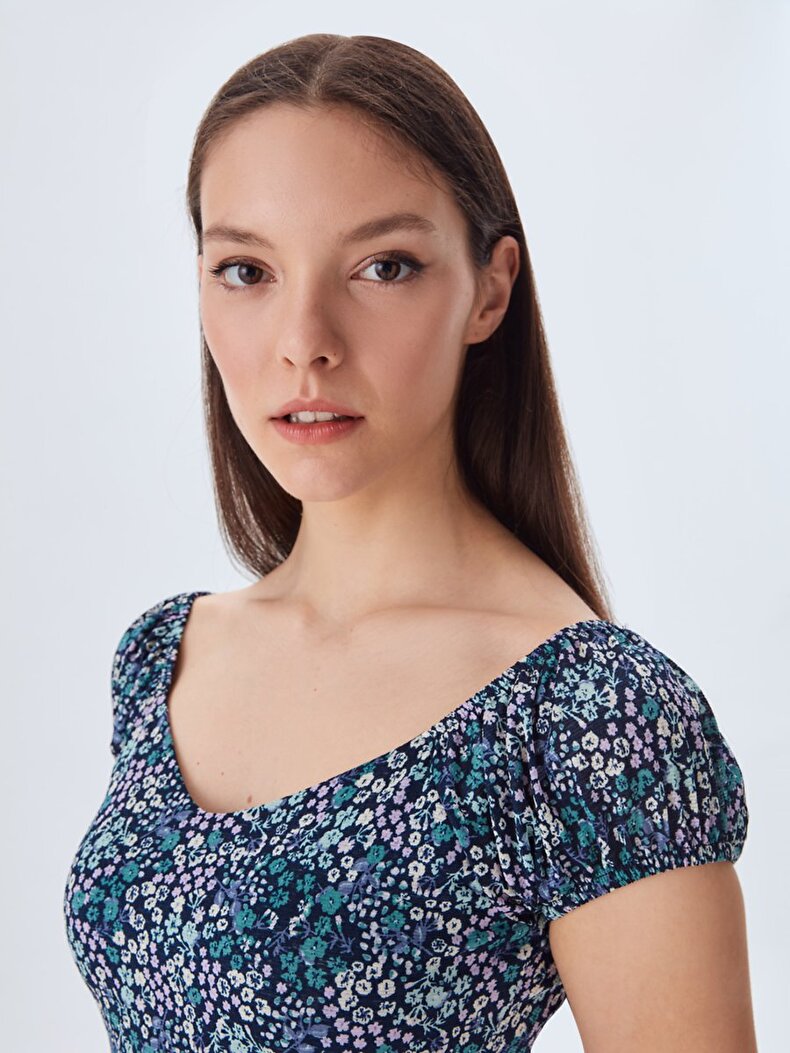 Pattern Midi Jurk