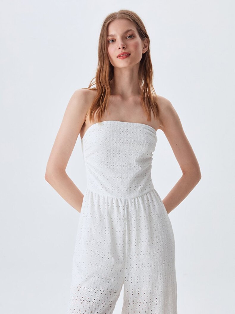Knitwear Textured Wit Overalls