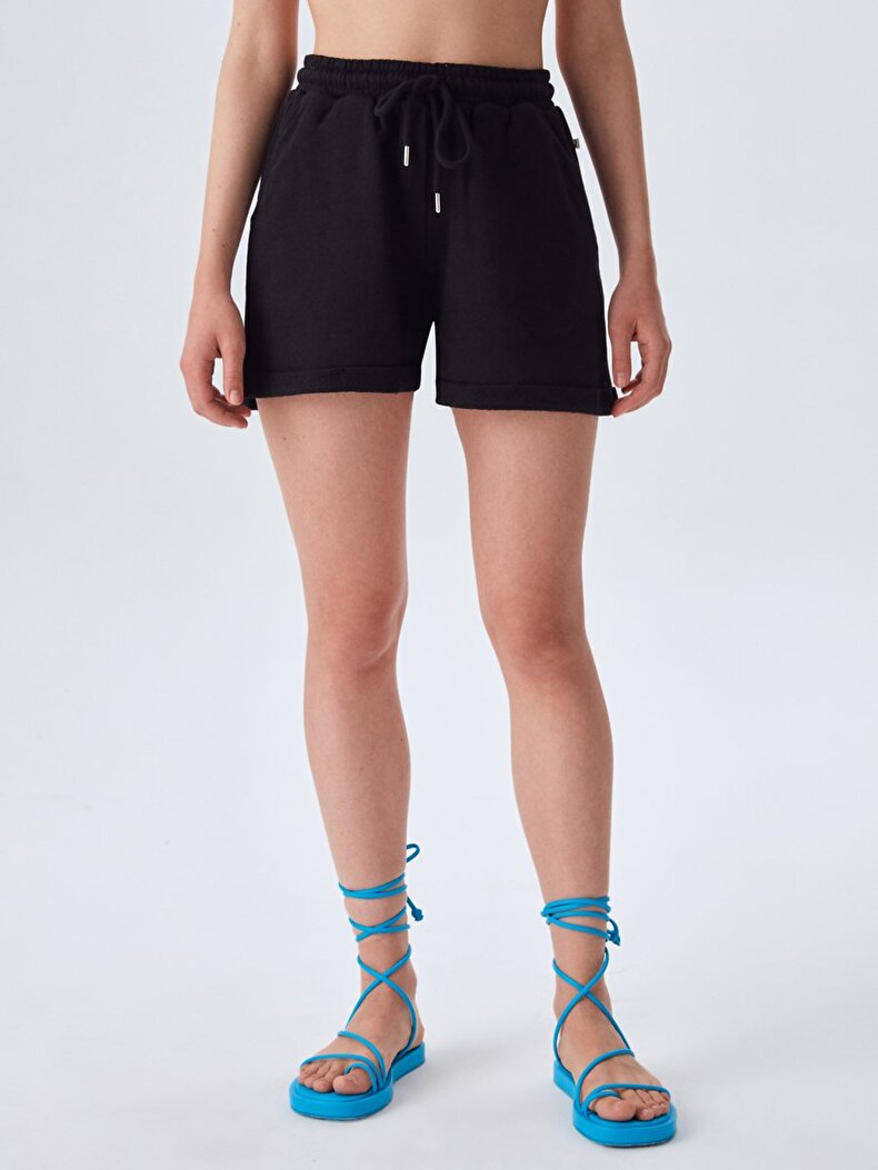 Short With Pockets Schwarz Shorts