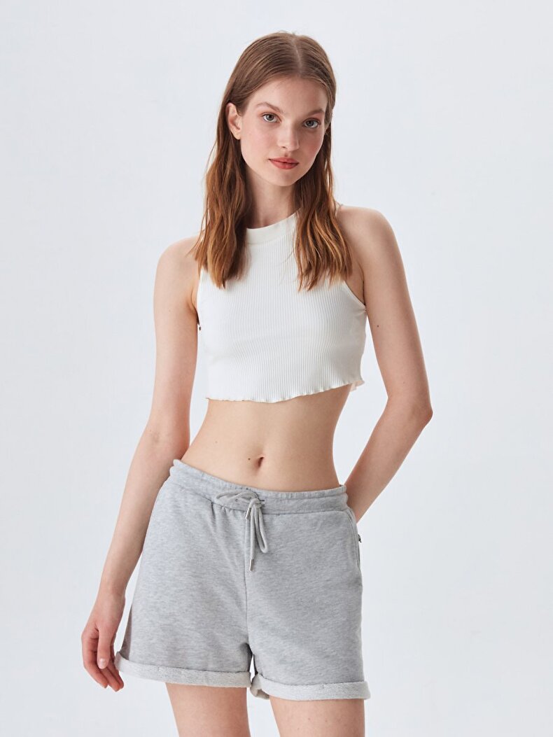 Short With Pockets Grijs Shorts