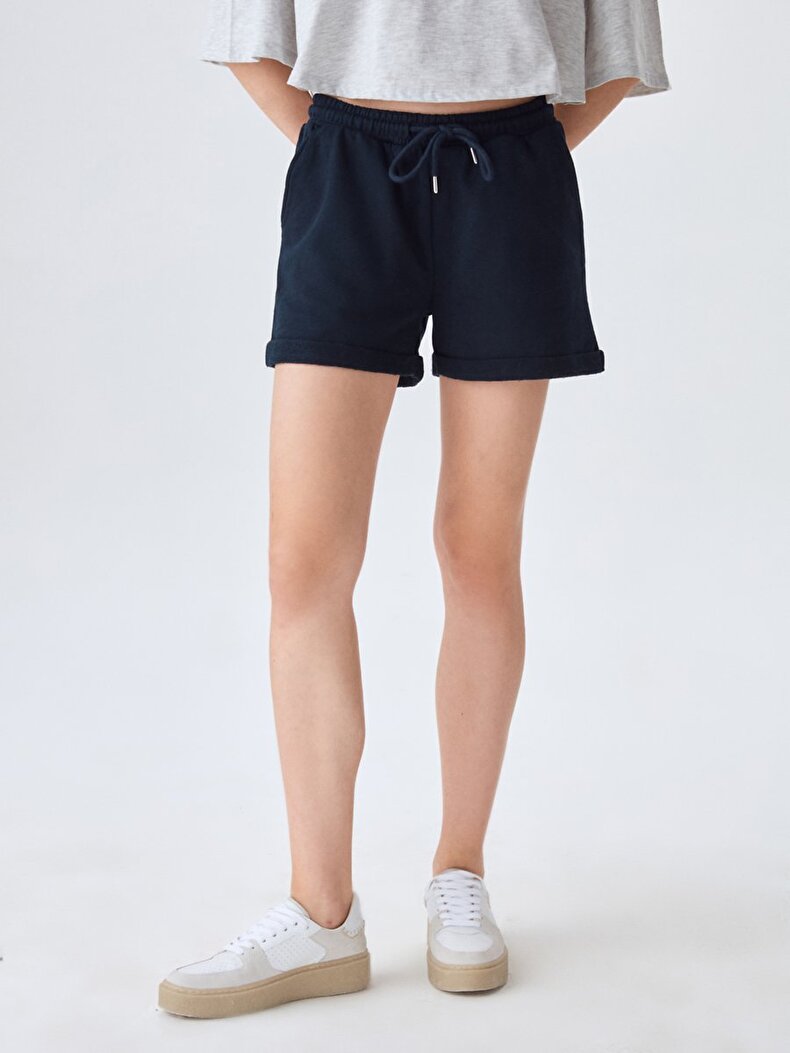 Short With Pockets Donkerblauw Shorts