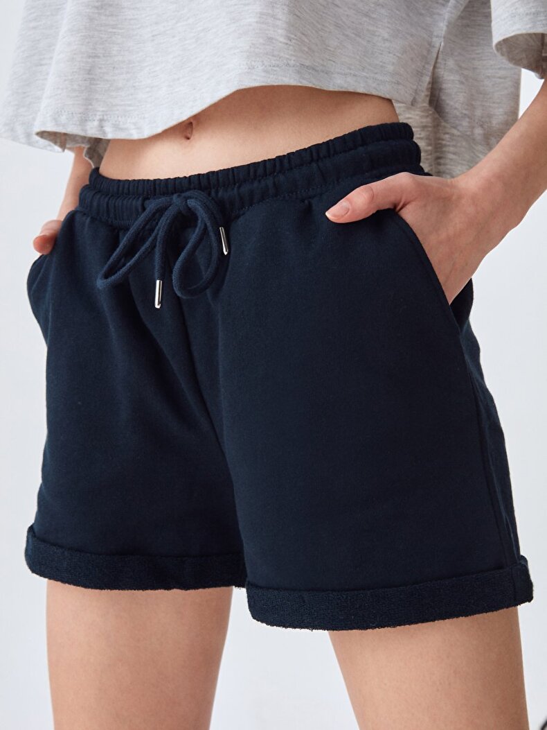 Short With Pockets Donkerblauw Shorts